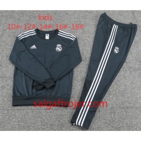 Real Madrid Børn Sweatshirt Dragt Sort 2018-2019
